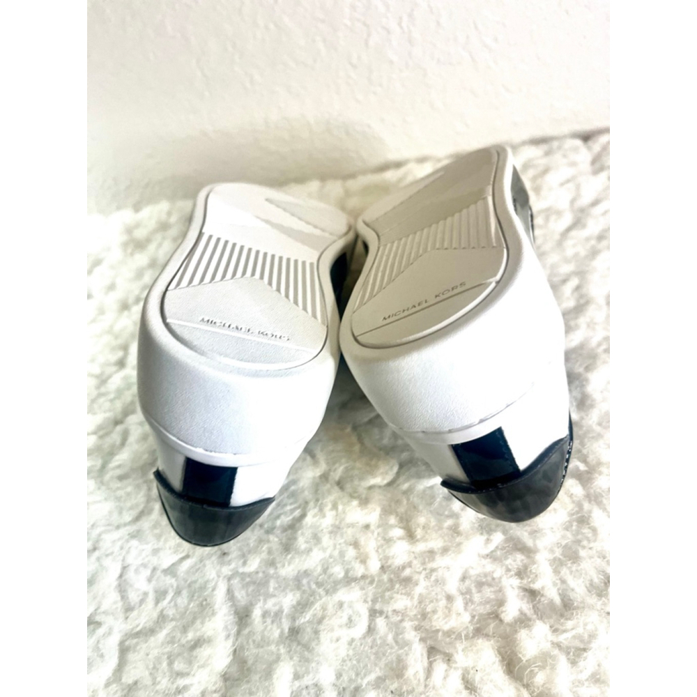 Michael Kors Brenden White Leather slip-on fashion sneakers women size 8M - Picture 8 of 9